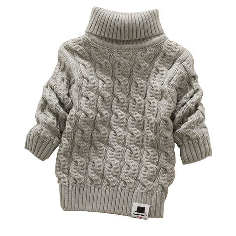 Unisex Turtleneck  Children's Sweater with Beard Label